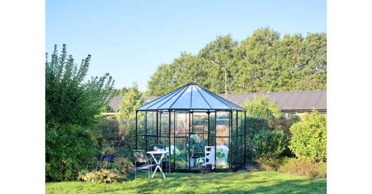 Idyllisk pavillondrivhus - billigt til haven